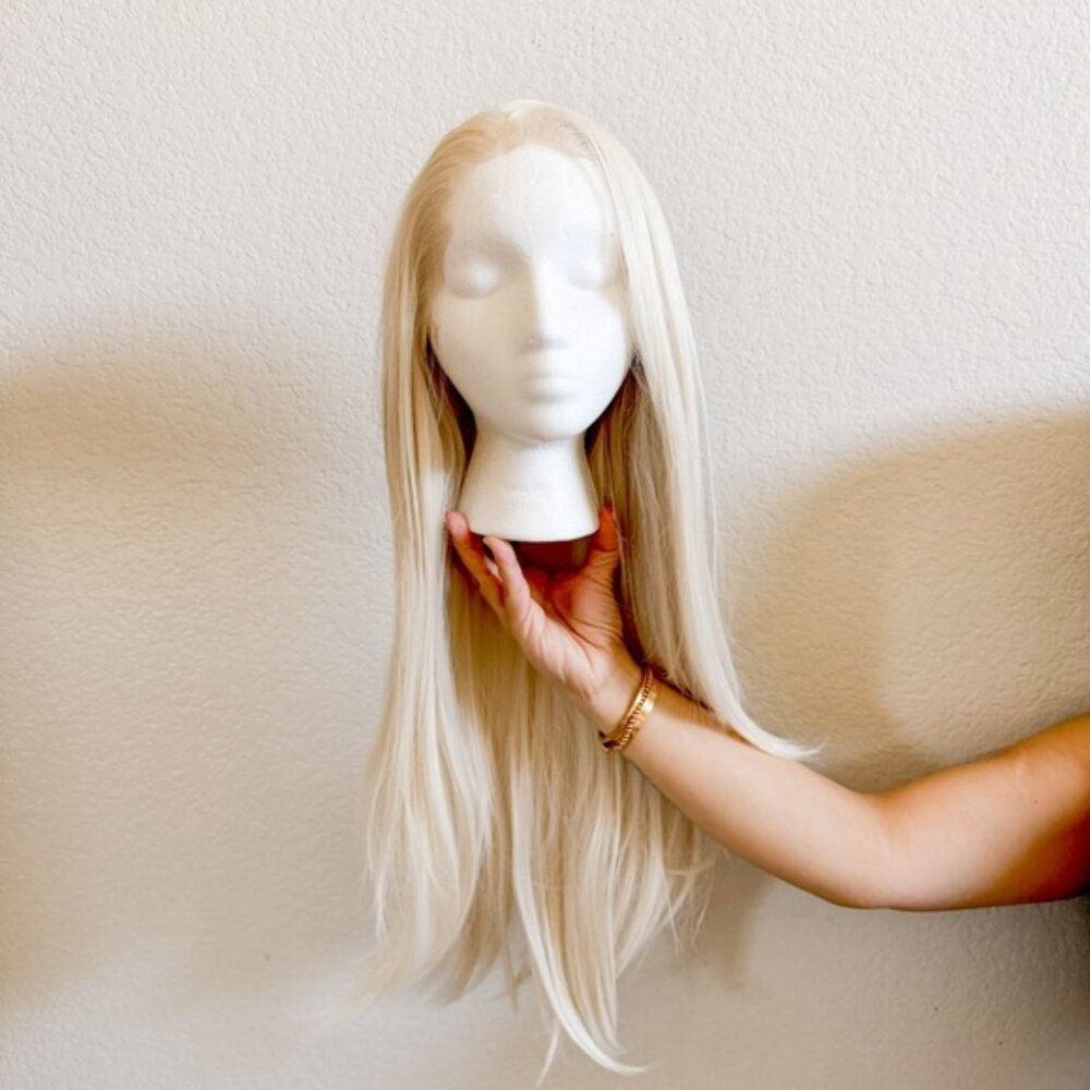 Platinum Straight Free Part Lace Front Cosplay Costume Wig